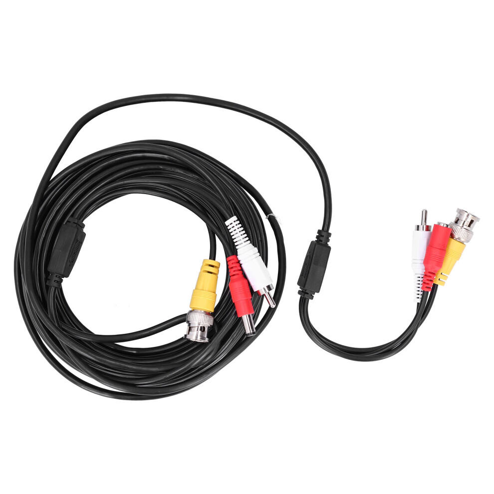 Portable 20M 3-In-1 Cctv Cable With Bnc+Rca+Dc Connectors For Dvr 8711359315432