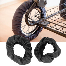 2Pcs Stroller Tire Cover Oxford Dustproof Protector for 12-16cm Infant wheels