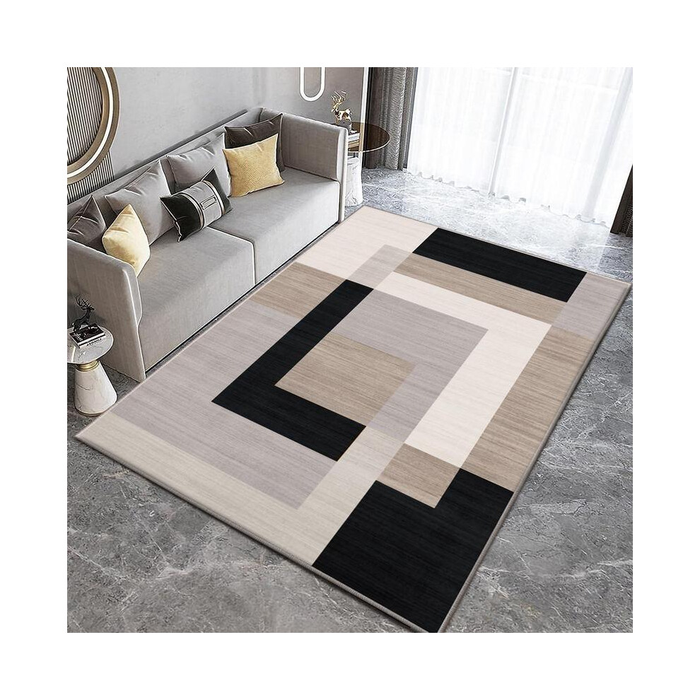 (Milo Neutral, 80X300) Modern Area Printed Rugs Milo Neutral For Living Room, Bedroom, Hallway | Non-Slip, Durable, Soft Floor Rugs ,Large Rug 8011452299807