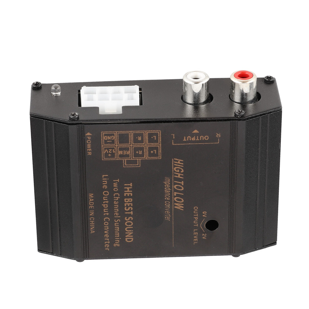 12V Car Audio Signal Converter Rca Adapter Anti Interference High To Low Level 9311359321182