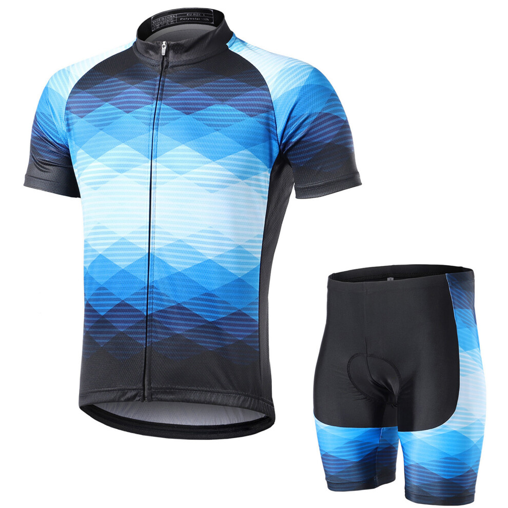 Men's MTB Cycling Shirt and Padded Shorts Set Breathable & Quick-Dry-image-OPC-PMTNYKW-NEW