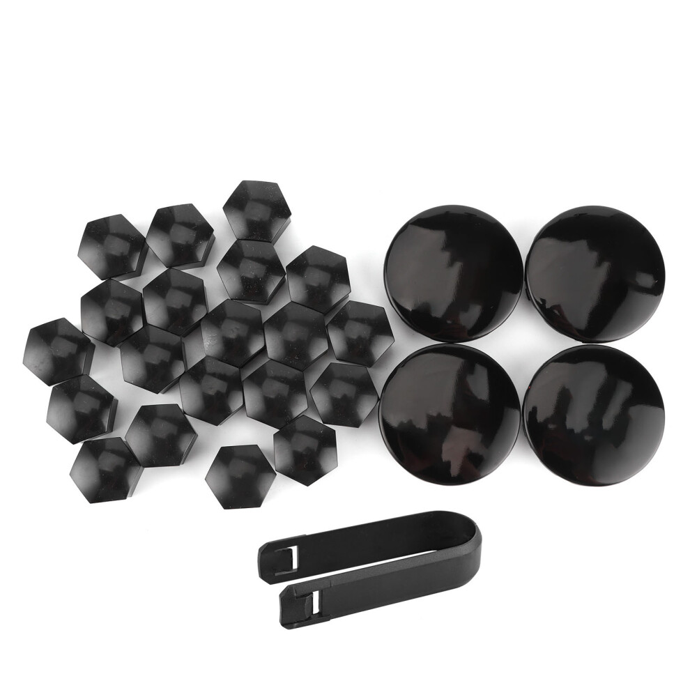 4Pcs Hub Center Cap & 20Pcs Wheel Nut Cover For Tesla Models S X 3 Y 4671359322950