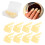8Pcs ABS Finger Picks for Stringed Instruments, Beige, L 16mm, M 14mm 1