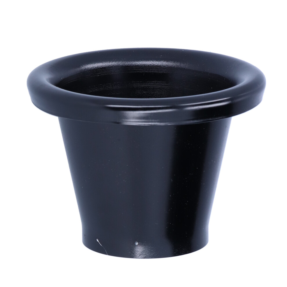 1.9In Cnc Aluminum Air Intake Turbo Horn Velocity Stack Adapter Black 7661359321814