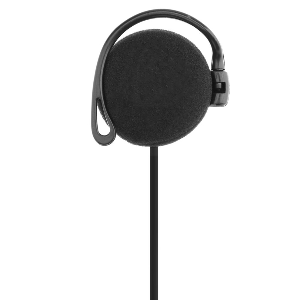 Sn-360 Wired Ear Hook Headset 3.5Mm Stereo Earphone With Mic, 120Cm, Black/White 6921359324767
