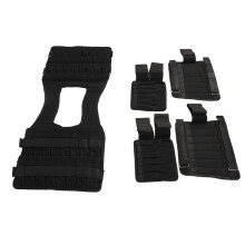 Workout Weighted Vest with Mesh Fabric Arm & Leg Weights 5kg Capacity