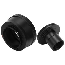 23,2 mm Aluminium T-Mount Ring Adapter für M4/3-Kameras Schwarz