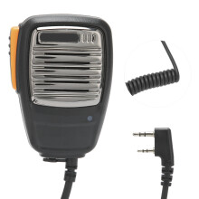 Walkie Talkie Mikrofon mit Licht für UV-5R BF-888S, 2-Pin Stecker