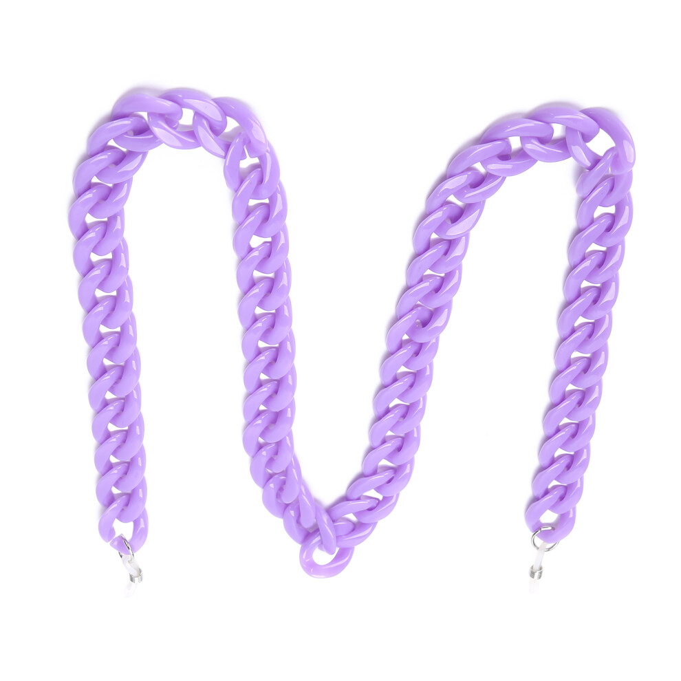Purple Acrylic Eyeglasses Chain 73cm Anti-Slip Reading Lanyard-image-OPC-PMTP2Z8-NEW