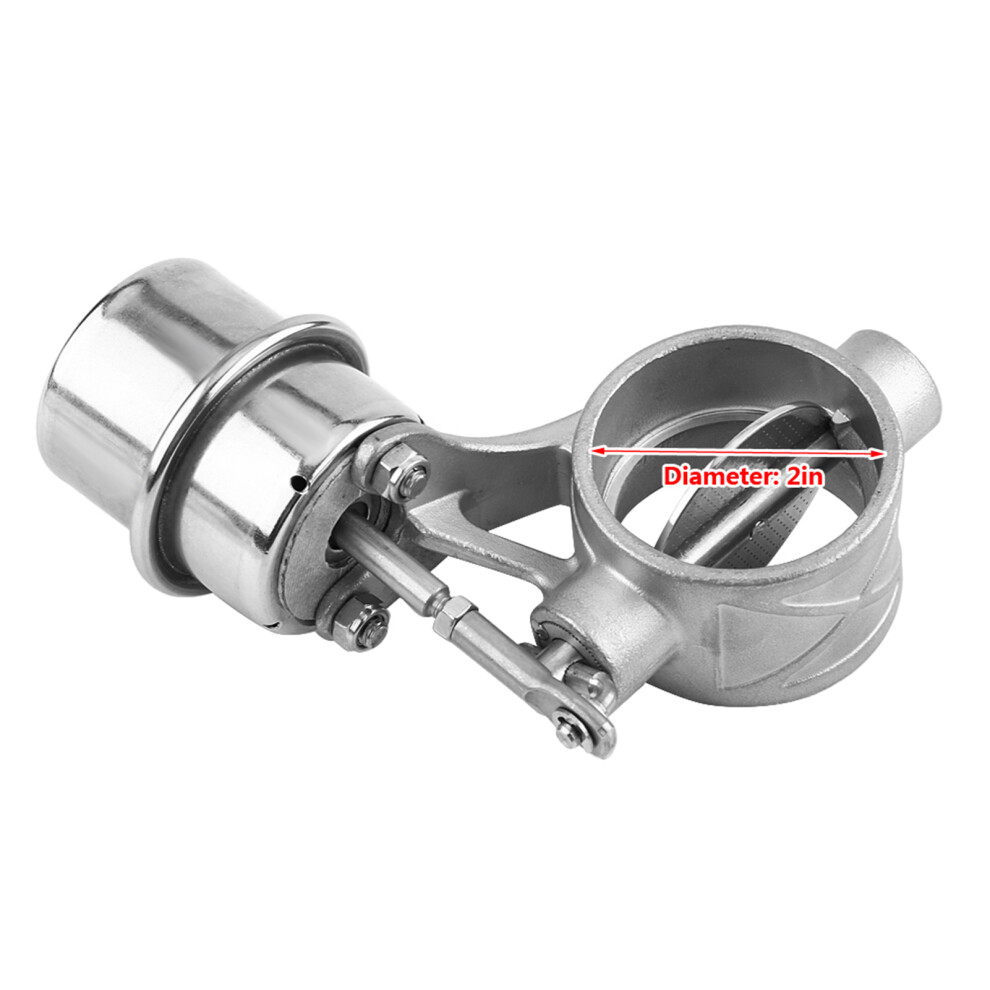2" Vacuum-Activated Exhaust Cutout Valve For Cars, Stainless Steel 4071359326949