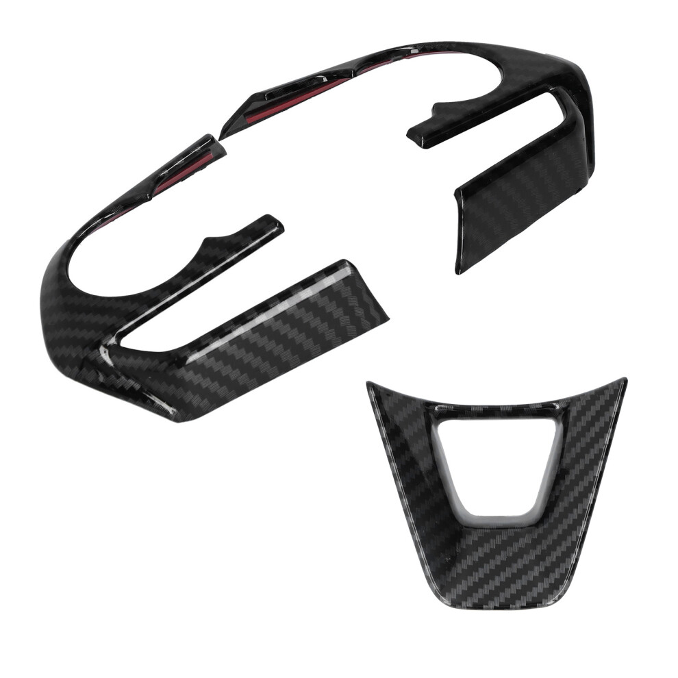 3Pcs Carbon Fiber Style Steering Wheel Trim Cover Fit For Rav4 2019-2021 4081359327792