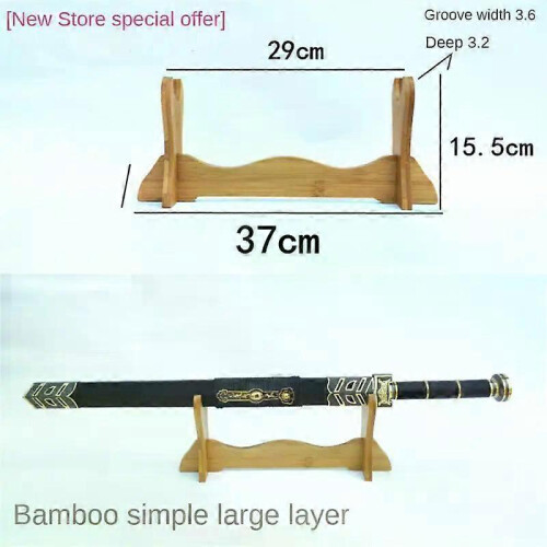 τεμάχια Ιαπωνική βάση Katana Ξύλινη θήκη Samurai Stents Cosplay Sword Knife Decoration Display Stand 1