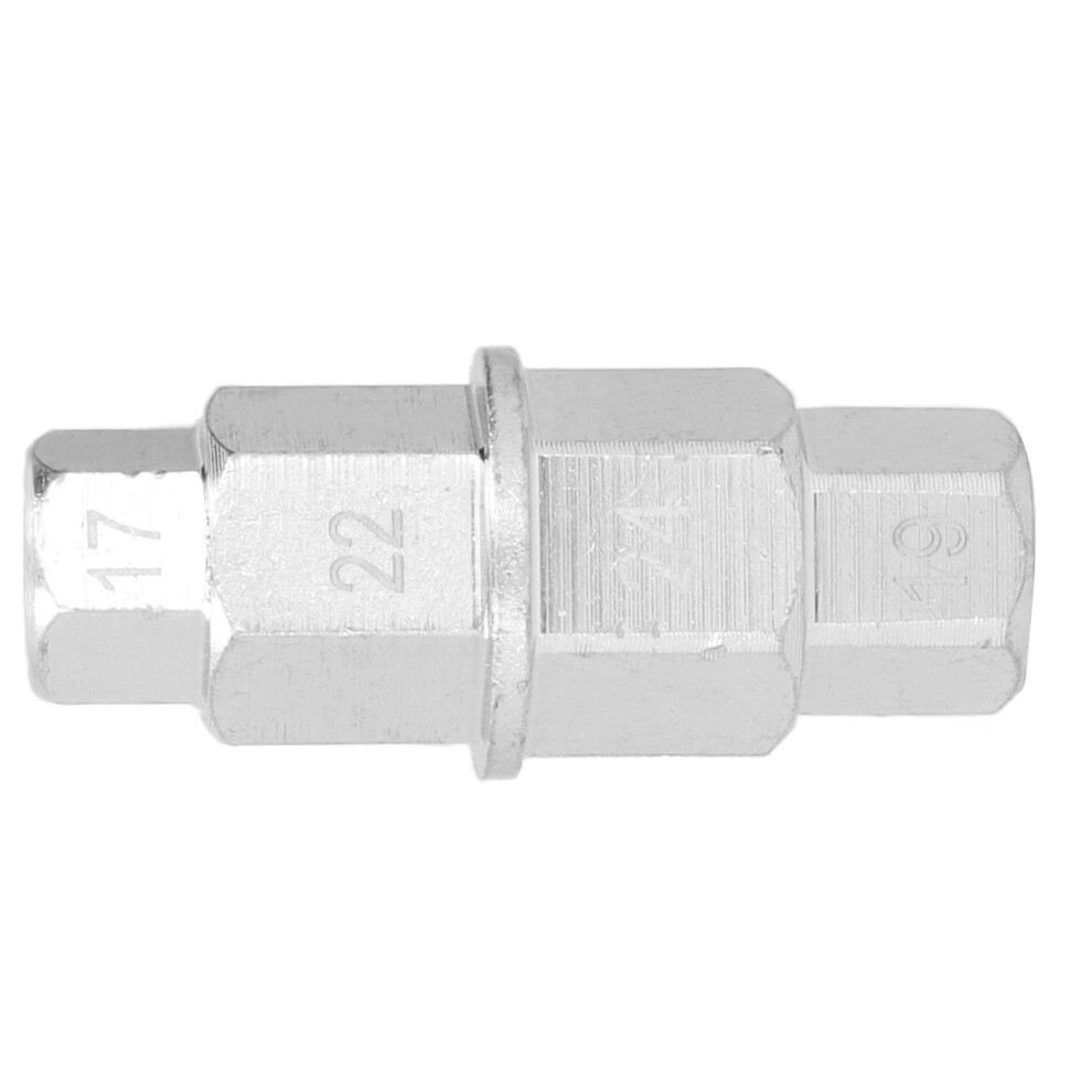 Aluminium Alloy Motorcycle Hex Axle Tool 17/19/22/24Mm Silver/Gray 8471359327933