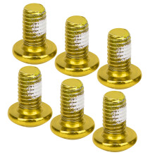Mountainbike-Scheibenbremsschrauben T25-Kopf Titaniumstahl 10 mm Gelbe Schrauben