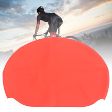 Waterproof Silica Gel Bike Helmet Cover Red Lightweight Rain Protector