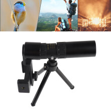 40 mm Monokular-Teleskop mit 10X-300X Zoom, Stativ & Handyhalterung
