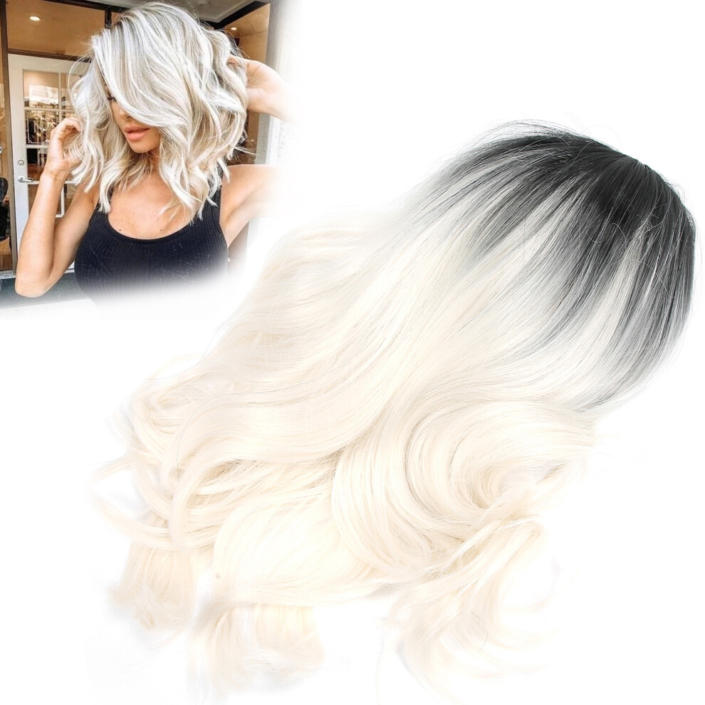 Unisex Halloween & Cosplay Synthetic Wig For Women Curly Gradient Color Style