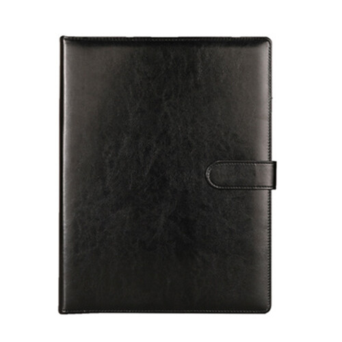 Business Conference Folder Leather Clipboard Folder-Black