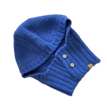 Knit Hat Beanies Pullover Warm Skull Caps Knitted Hat-Blue
