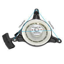 Pull Recoil Starter for GXV120/140/160K1 Lawn Mower, Iron, 128mm