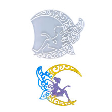 Soft Silicone Craft Molds Moon Butterfly Girl Theme Wall Sticker