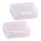 Set Of 2  Storage Boxes With Hinged Lids For Organizing Crafts 1