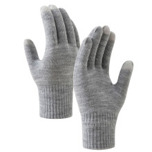1pair Touchscreens Glove Unisex Thermals Glove-Light Gray