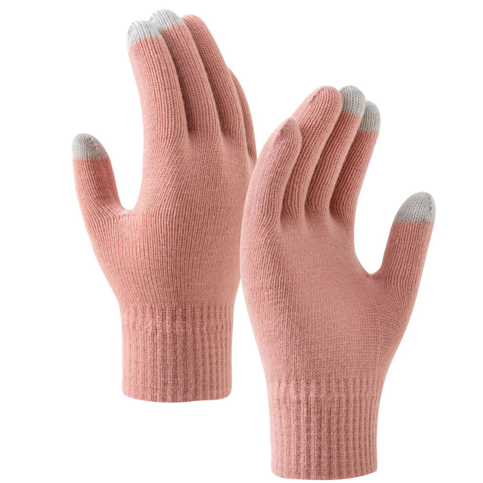 1pair Touchscreens Glove Unisex Thermals Glove Sports-pinka