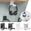 Headphone Rack Under Desk/Wall Mounting-white wall hanging 3