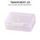 Set Of 2  Storage Boxes With Hinged Lids For Organizing Crafts 5