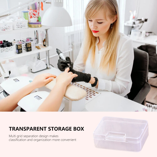 Set Of 2  Storage Boxes With Hinged Lids For Organizing Crafts 2