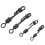 20Pcs Quickly Change Swivels with Clam Lock Clip Rolling-AE101 6