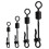 20Pcs Quickly Change Swivels with Clam Lock Clip Rolling-AE101 2