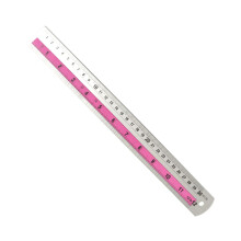 Crafting Metal Straight Edges Ruler for Accurate-Pink 30cm