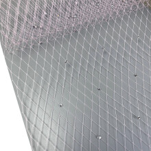 Fashionable Veil Breathable Veil Stylish-pink white diamond