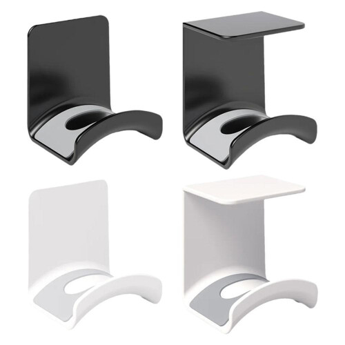 Office and Gaming Headphone Stand Under-black wall hanging 1