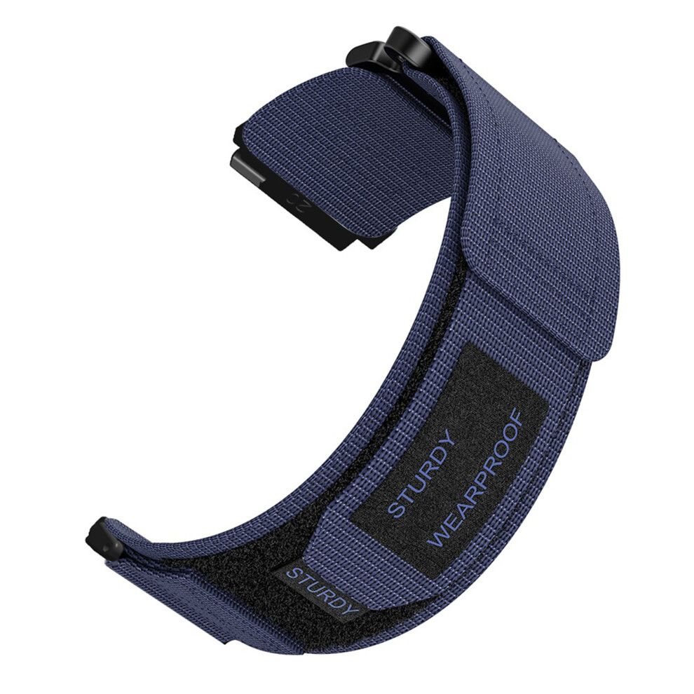 Nylon Canvas Wristband For 18Mm And 20Mm Smartwatches-20Mm Blue 7704000120968