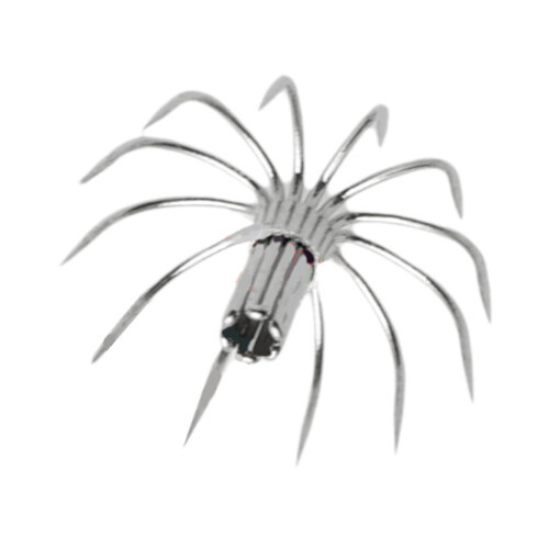 10Pcs Stainsless Steels Squid Hook Barbed Umbrellas Hook-17MM