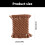 2Pieces Cotton Pots Mats for Kitchen Heat Insulation-Khaki 4