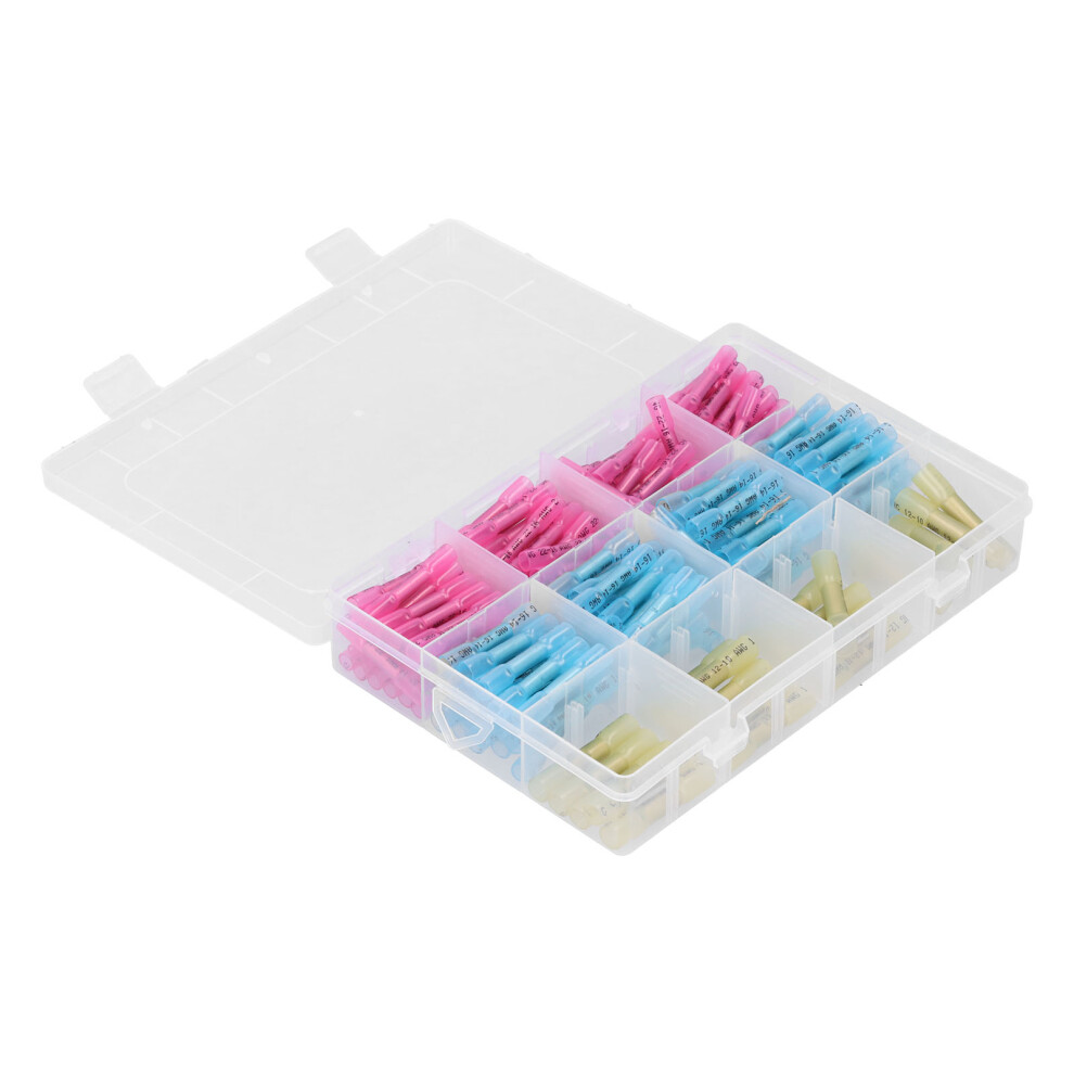 Heat Shrink Butt Connectors 200Pcs Waterproof Insulated 22-10Awg Car Marine 6931359330866