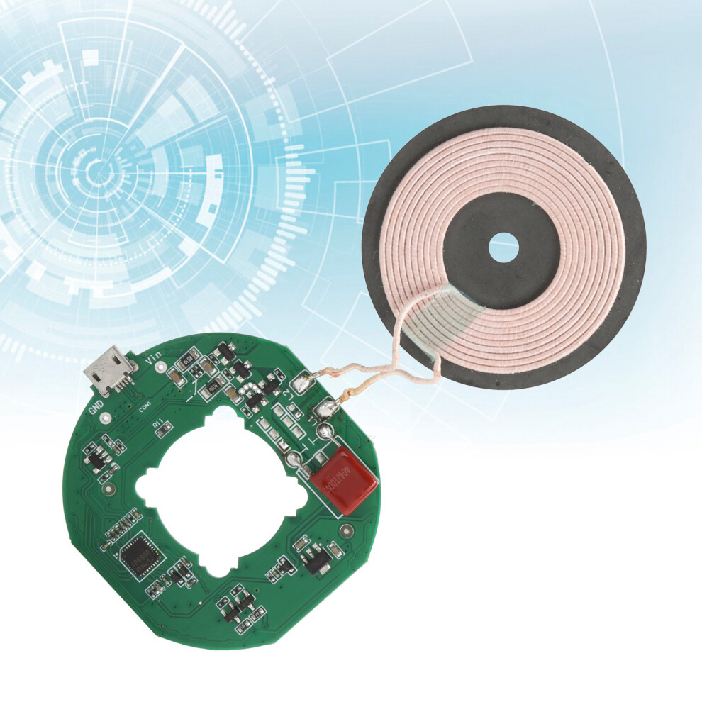 Diy Wireless Charging Coil Module 10W Qi Transmitter Pcba Circuit Board 7901359332565