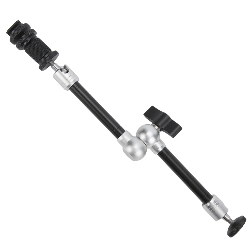 Adjustable 11-Inch Aluminum Friction Arm With Cold Shoe & 1/4In Screw 9421359332702