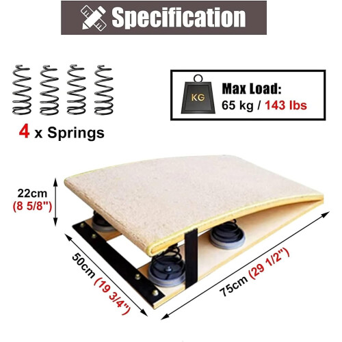 Gymnastics Springboard With 4 Springs For Beginner Training And Vault Practice 2