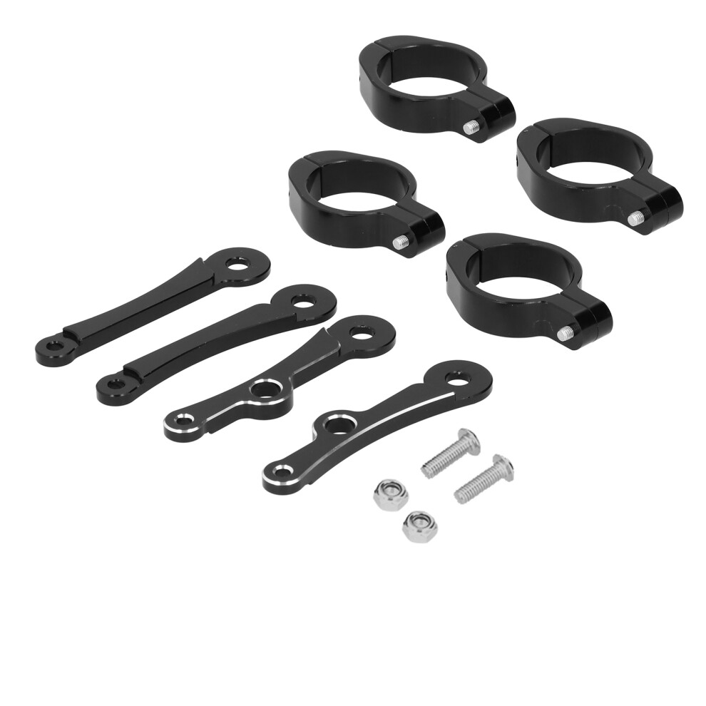 Motorcycle Front Lamp Mount Cnc Aluminum Clamp For 1.5In & 1.6In Forks 7601359334346