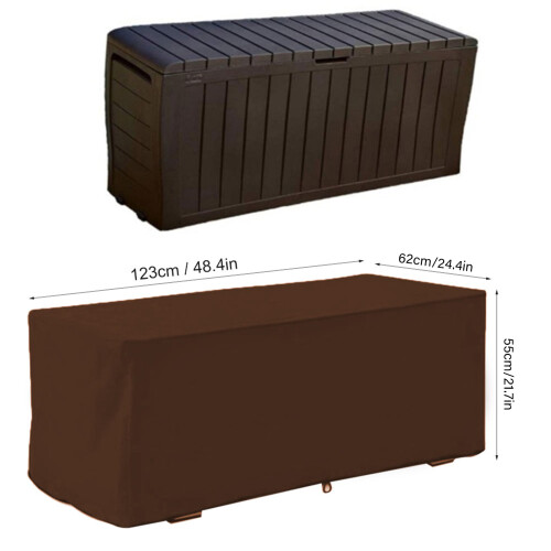 Outdoor Coffee Deck Box Protector 123x62x55cm Leicht und langlebig 2