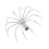 10Pcs Stainsless Steels Squid Hook Barbed Umbrellas-    28MM 1