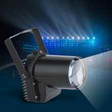 5W LED Scheinwerfer Schwarz, 8 verstellbarer Party- und Diskolicht