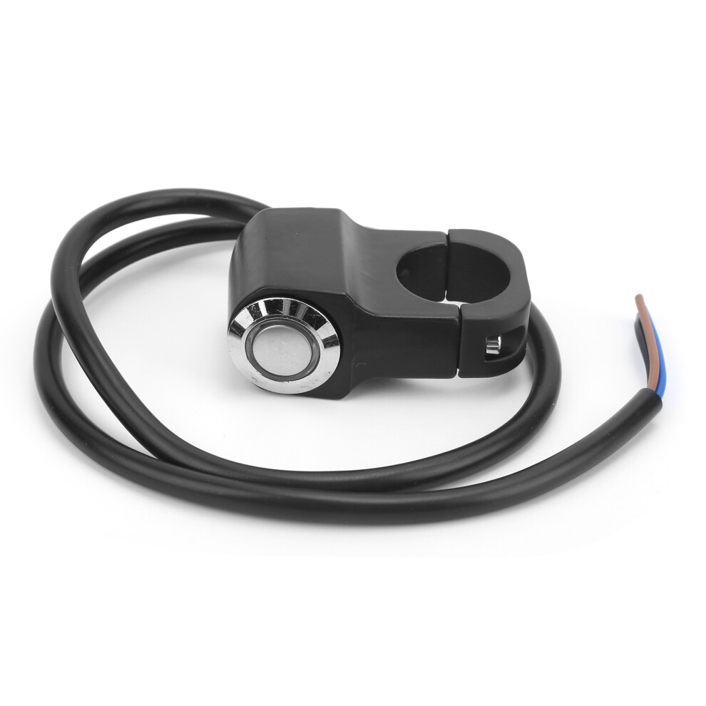 7/8In 22Mm Led Motorcycle On/Off Handlebar Switch For Atv Utv Blue 3351359336027