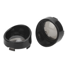 Paire de bagues de clignotants gris fumé Ø 6 cm (2,4 po)