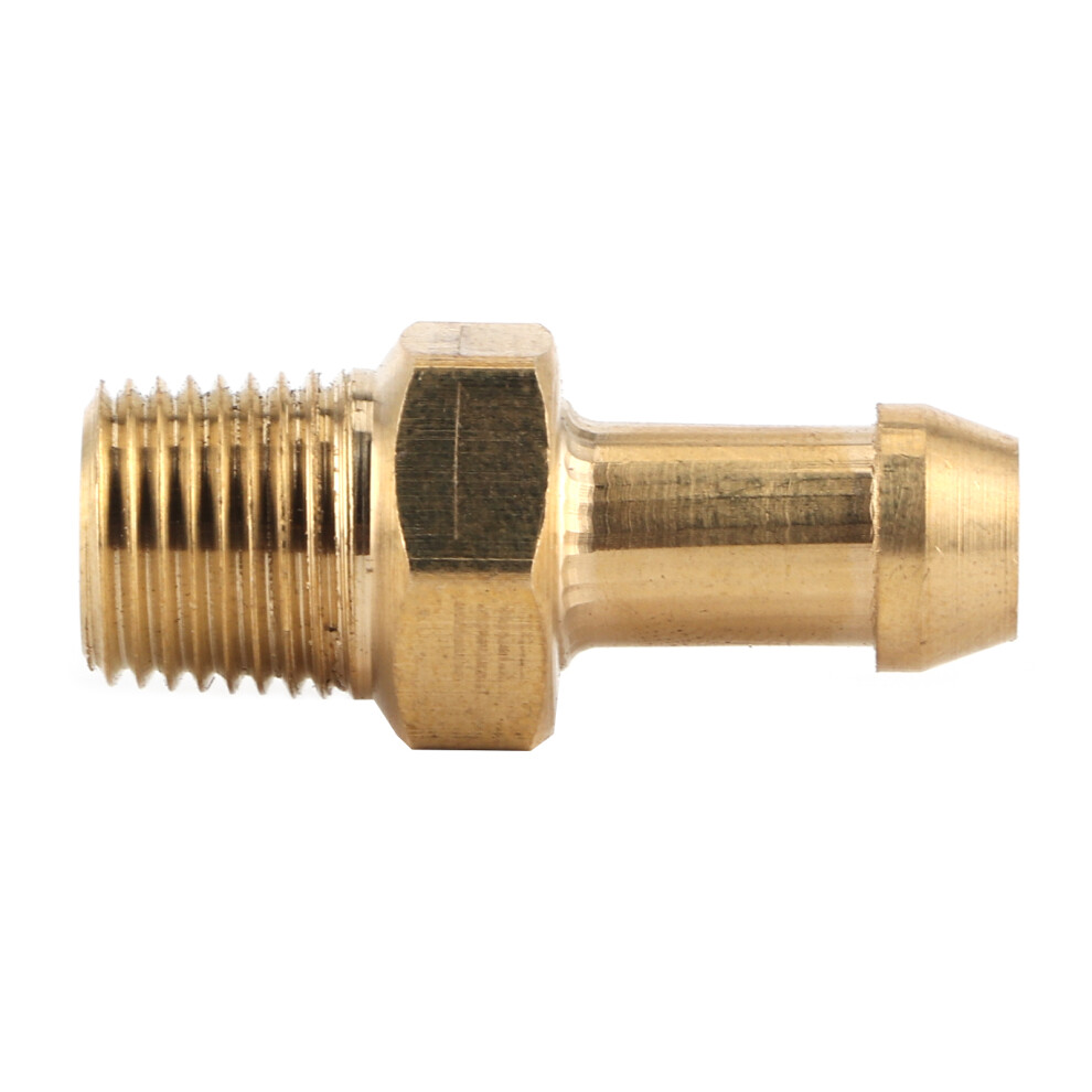 Brass Turbo Boost Nipple Fitting 1/8In 27 Npt For Turbocharger Gold 7621359336287